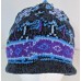 Capelli New York  One Size Purple Blue Pom Knit Beanie Hat Winter Lined NWT 741985283018 eb-78279333